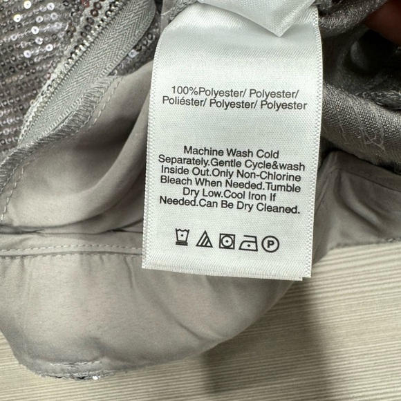 DKNY women's silver sequined suit pants - Picture 4 of 4